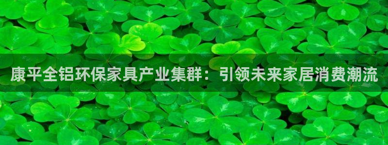 杏宇管网登录：康平全铝环保家具产业集群：引领未来家居消费潮流