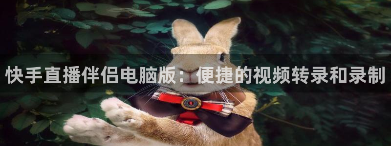 nba球赛直播高清乐球：快手直播伴侣电脑版：便捷的视频转录和录制
